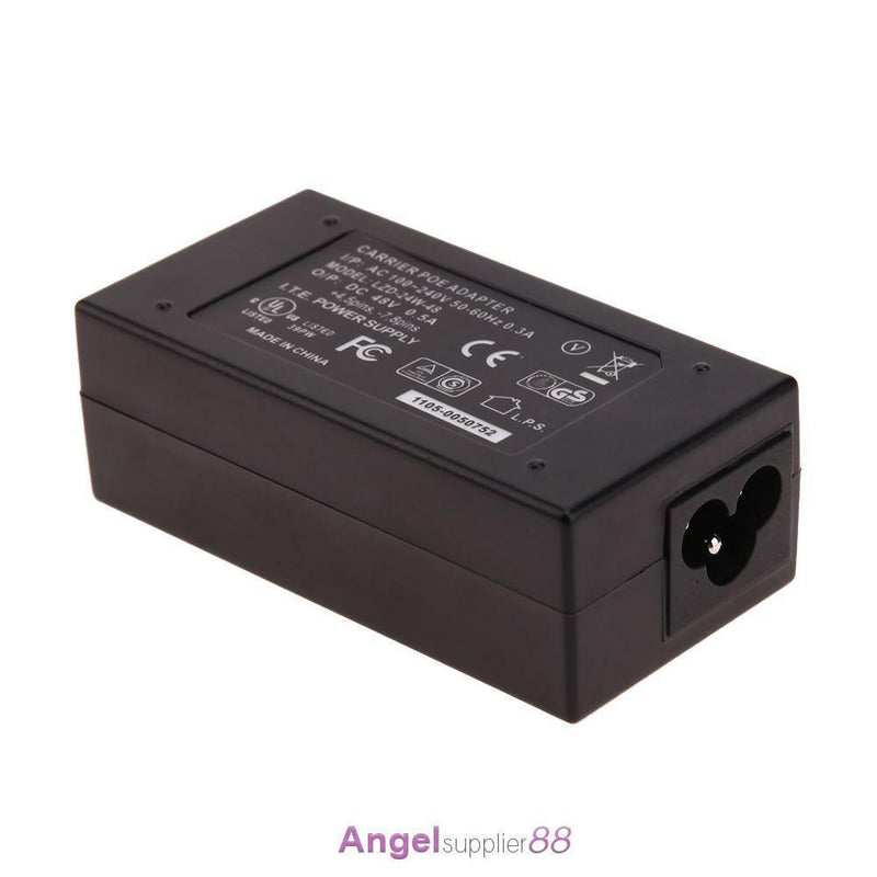 48V 0.5A 24W Desktop POE Power Injector Ethernet Adapter Surveillance CCTV