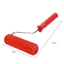 7Inch Embossed Painting Roller with Plastic Handle for Wall Decor - EG317T_ E1M6