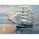 5D Diy Diamond Painting Boat Scenery Cross Stitch Sewing Shop Diamond Embro