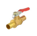 1/4" PEX Brass Ball Valve Full Port Crimp Shut-off Valve for PEX Tube ME