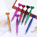 1PC 0.5mm Colorful Cute Heart Ballpoint Pens School Office Supplies Black I_JC3C