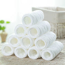 10X Novel New Baby Cotton Cloth Diaper Newborn Nappy Liners Insert 3 Laye`.J Ew