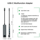 5 In 1 USB Type C To Multi-port Converter Hub With HDMI/USB 3.0/PD Ports