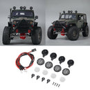 4pcs Led Spotlight Roof Light Lampshade for 1/10 RC Crawler Car RC4WD D90 Axial