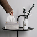 Container Towel Napkin Tissue Holder Ins Nordic Leather Tissue Box Paper Di