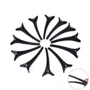 12Pcs Professional Black Matte Hairdressing Salon Sectioning Clamps Hair Clips O