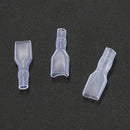 75Pcs 6.3mm Female Spade Crimp Terminal Connector Insulating Cover Q4X7