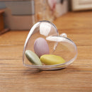 1pc Plastic Transparent heart Shape Wedding birthday party Candy Box Decor ME