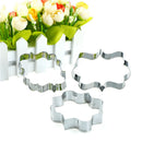 3pcs Stainless Steel European Pattern Cutter Mold For Cake Cookie Baking T Tw