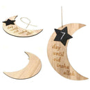 1set Eid Mubarak Happy Ramadan Moon Shaped Home Decoration Best For Muslims V7L8