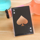 Mini Spade Poker Card Beer Bottle Opener Stainless Steel Bottle Opener Bar Tool