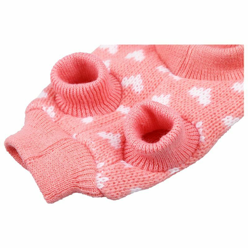 Dog Pet Puppy Cat Jumper Knit Sweater Clothes Knitwear Coat Warm Costume Ap