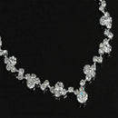 Casual Bridesmaid Crystal Necklace Earrings Set Wedding Jewellery-New Brida Y8P5