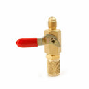 R134A Shut Ball Valve Air  Refrigeration Tools 1/4" For Charging Hoses