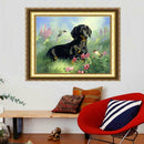 5D DIY Diamond Painting Dog Cross Stitch Embroidery Mosaic Kit Home Decor