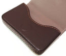 Leather Business Card Holder Name Case with Magnetic Shut Coffee
