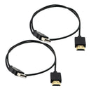 2x USB 2.0 Male to HDMI Male Charger Cable Splitter Adapter 50cm