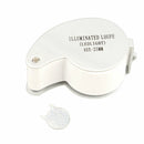 40x 6-shaped 25mm Lens Jewelry Magnifier Illuminated Loupe with Two LED