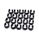 20pcs Bicycle Cycle   plastic C-Clips Buckle Hose Brake Gear Cable Housing Gn