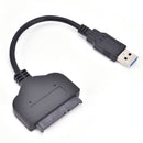 USB 3.0 to 2.5" SATA Hard Drive Adapter Cable-SATA to USB 3.0 Converter-Black  Z