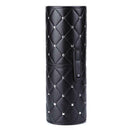 Fashion Leather Makeup Brush Storage Case Empty Holder Organizer (Black L) A