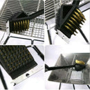 Bbq Barbecue Grill Cleaning Brush Stainless Steel Wire Sponge Shovel Set Ou