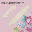 2Pcs Bone Folder Creaser Scoring Folding Creasing Paper Leather Crafts Hand Tool
