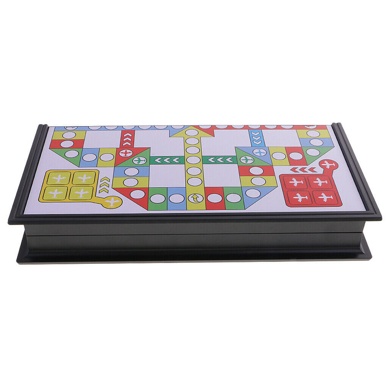 Folding Flying Chess Set Pieces And Dice for Match Fun - 2 ~ 4 Players