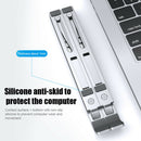 Ergonomic Aluminum Alloy Adjustable Height Tablet Stand Storage Laptop Holder