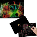 Magic Color Rainbow Scratch Paper Note Book DIY Scraping Educational Tool T O9P5
