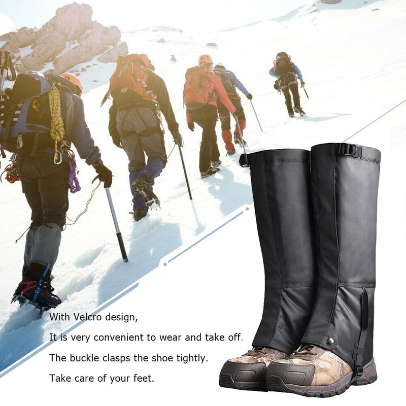 2pcs Snow Kneepad Gaiters Leg Protection for Outdoor Skiing Climbing (XL)