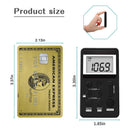 Portable Dual Band AM/FM Pocket Radio Digital Display Mini Radio (Black)