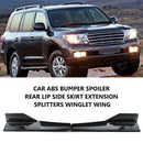 Universal Car Bumper Spoiler Rear Lip Angle Splitter Diffuser Apron Corner
