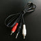 1.2m 3.9Feet 3.5mm Plug Jack to 2RCA Male Audio Cable Splitter Phone to Speak JR