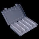 100 Luxury 30mm Clear Round Plastic Coin Capsule Box Holder Storage wish boxFT
