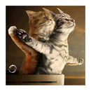 Intimate Cats 5D Diamond Painting Embroidery DIY Cross Stitch Home Decor
