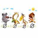 Animal forest lion large wall stickers decals kids room decor nursery schoo