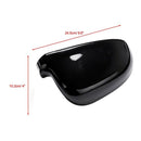 1 Pair Black Rearview Wing Mirror Cover Casing For Volkswagen For- Jetta Go