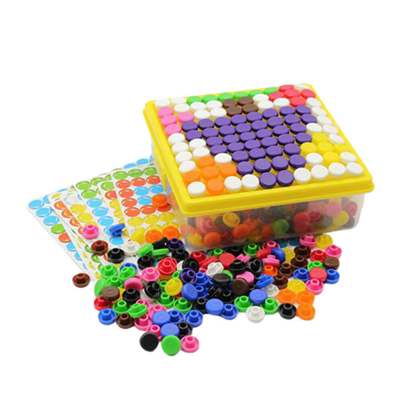 500 PCS Mosaic Jigsaw Puzzle Educational Building Blocks Kids Learning Toys