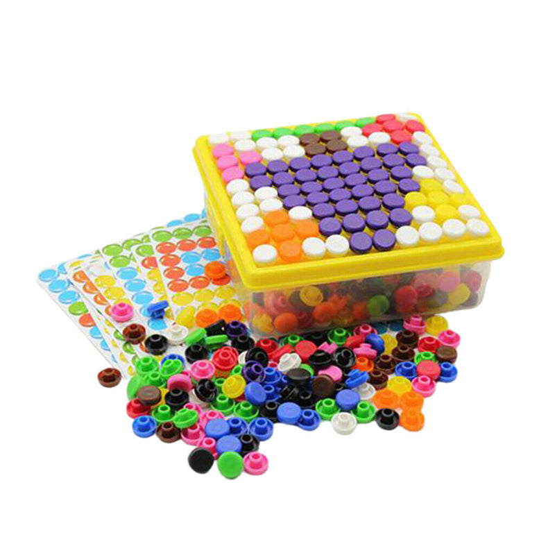 500 PCS Mosaic Jigsaw Puzzle Educational Building Blocks Kids Learning Toys