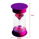 Round Cover Hourglasses Hourglass Timer, 10 Minutes Purple