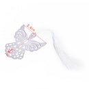 1Pc Metal Element Angel Bookmarks White Silk Tassel Designs Book Line Marker