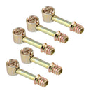 5Pcs Furniture Cabinet Fixing Screw Locking Cam Bolt Nut Fitting Connector