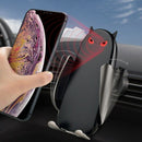 10W Wireless Car Charger Owl Shape Automatic Clamping Fast Charging Phone H