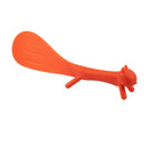 Orange Plastic Squirrel Shaped Non-stick Rice Spoon Scoop T3S5