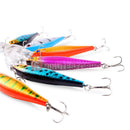 10pcs Fishing Lures Crankbaits Hook Minnow Baits Tackle Crank Fishing Kit