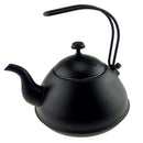 2L Tea Kettle Coffee Pot Steel Stovetop Teapot Stove Teakettles Black