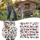 Egg Kitchen Chicken 12-Pockets Rack Collection Goose XHFA Farmhouse Apron Duck