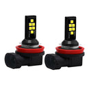 12-SMD 3030 LED Headlight Foglight 60W Hi-Lo Beam Driving DRL