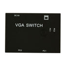 2 Port VGA Video Switch Box Selector 2 In 1 Out For LCD PC